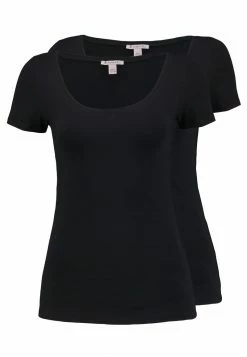 Anna Field 2 PACK - Camiseta Básica - Black, Mujer