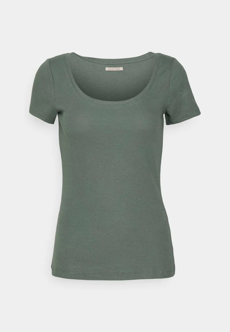 Anna Field Camiseta Básica - Olive, Mujer 3 Anna Field Camiseta Básica - Olive, Mujer