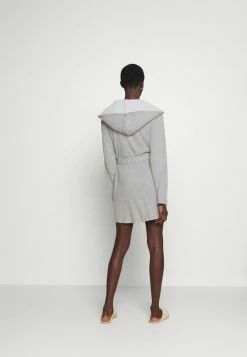 Anna Field RIBBED BATHROBE - Albornoz - Grey, Mujer -ANNA FIELD Ventas 4e54779865654cbfae0cea0c15cfb93f