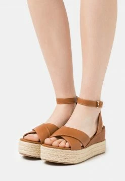 Anna Field Sandalias Con Plataforma - Cognac, Mujer