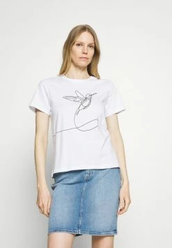 Anna Field Camiseta Estampada - White, Mujer