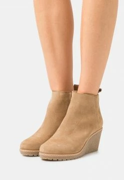 Anna Field LEATHER - Botines Bajos - Beige, Mujer