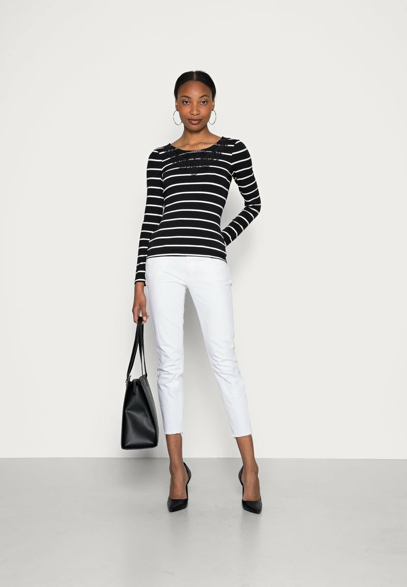 Anna Field Camiseta De Manga Larga - Black/white, Mujer 4 Anna Field Camiseta De Manga Larga - Black/white, Mujer - Imagen 2