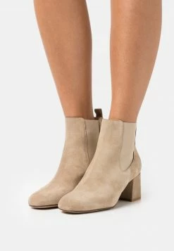 Anna Field LEATHER - Botines - Beige, Mujer