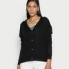 Anna Field SILK BLEND CARDIGAN - Chaqueta De Punto - Black, Mujer