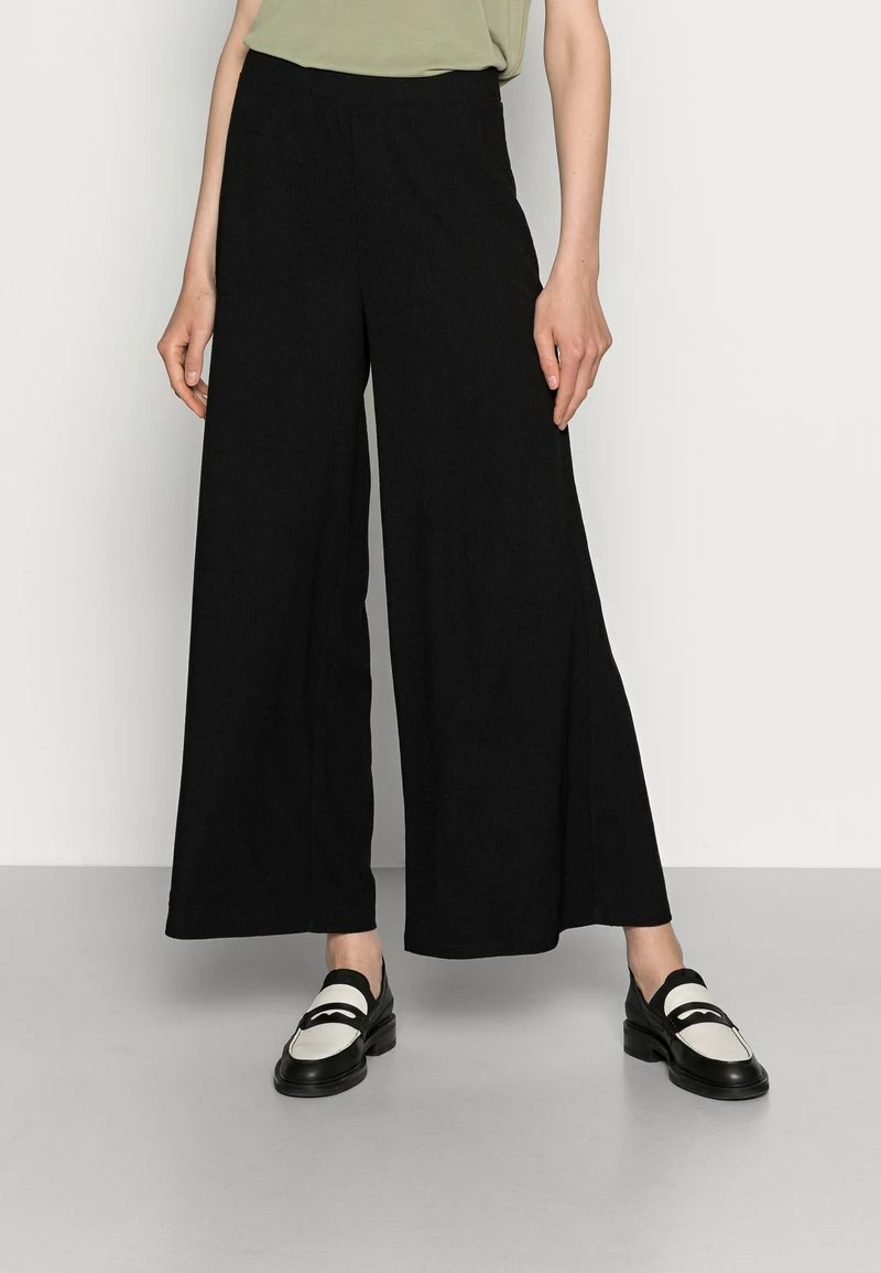 Anna Field TEXTURED LIGHTWEIGHT PALAZZO PANT - Pantalones - Black, Mujer 3 Anna Field TEXTURED LIGHTWEIGHT PALAZZO PANT - Pantalones - Black, Mujer