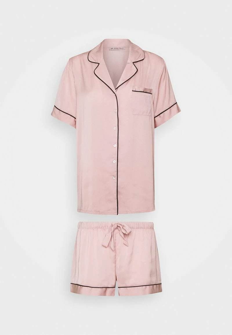 Anna Field AMANDA SHORT SLEEVE PJ SET - Pijama - Pink, Mujer 6 Anna Field AMANDA SHORT SLEEVE PJ SET - Pijama - Pink, Mujer - Imagen 4