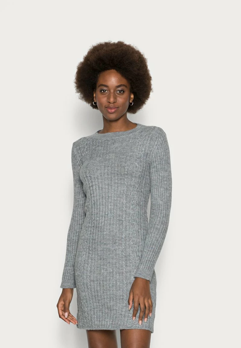 Anna Field Vestido De Punto - Mottled Light Grey, Mujer 3 Anna Field Vestido De Punto - Mottled Light Grey, Mujer