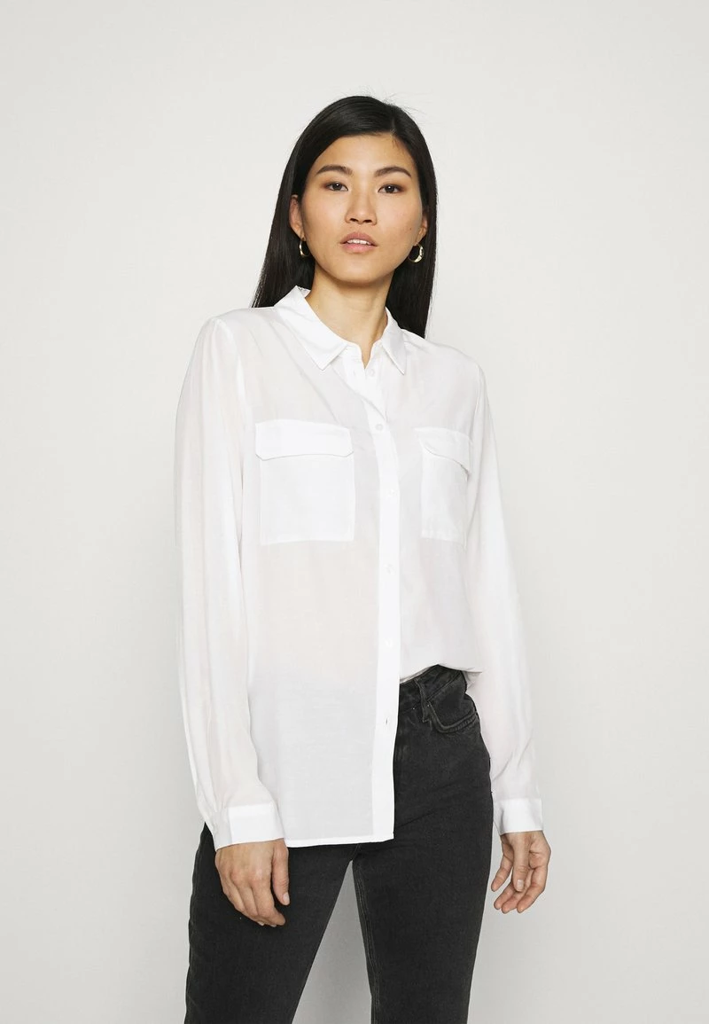 Anna Field Basic Blouse With Front Pockets - Camisa - Offwhite, Mujer 3 Anna Field Basic Blouse With Front Pockets - Camisa - Offwhite, Mujer