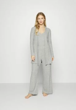 Anna Field RIB 3 PIECE PYJAMA - Pijama - Light Grey, Mujer