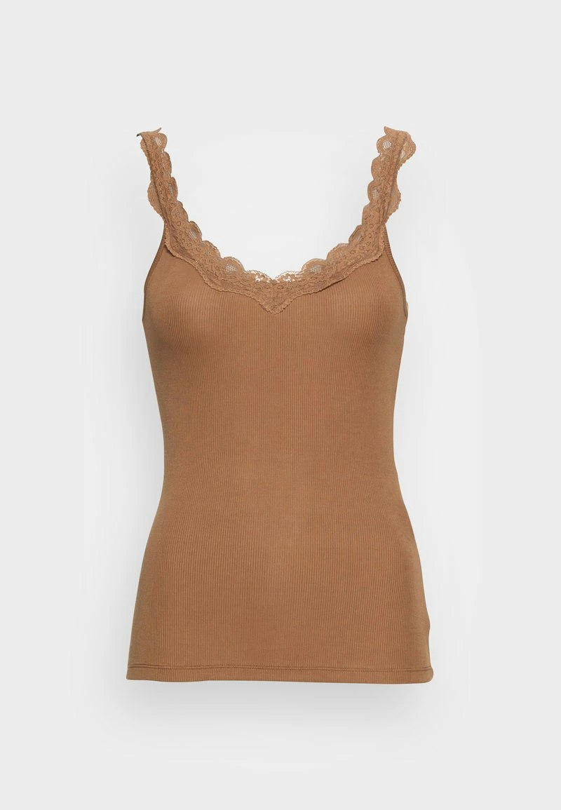 Anna Field SCALLOP LACE - Top - Brown, Mujer 6 Anna Field SCALLOP LACE - Top - Brown, Mujer - Imagen 4