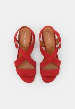 Anna Field LEATHER - Sandalias - Red, Mujer -ANNA FIELD Ventas 68177e596beb4ed7b87b565c2464b34f