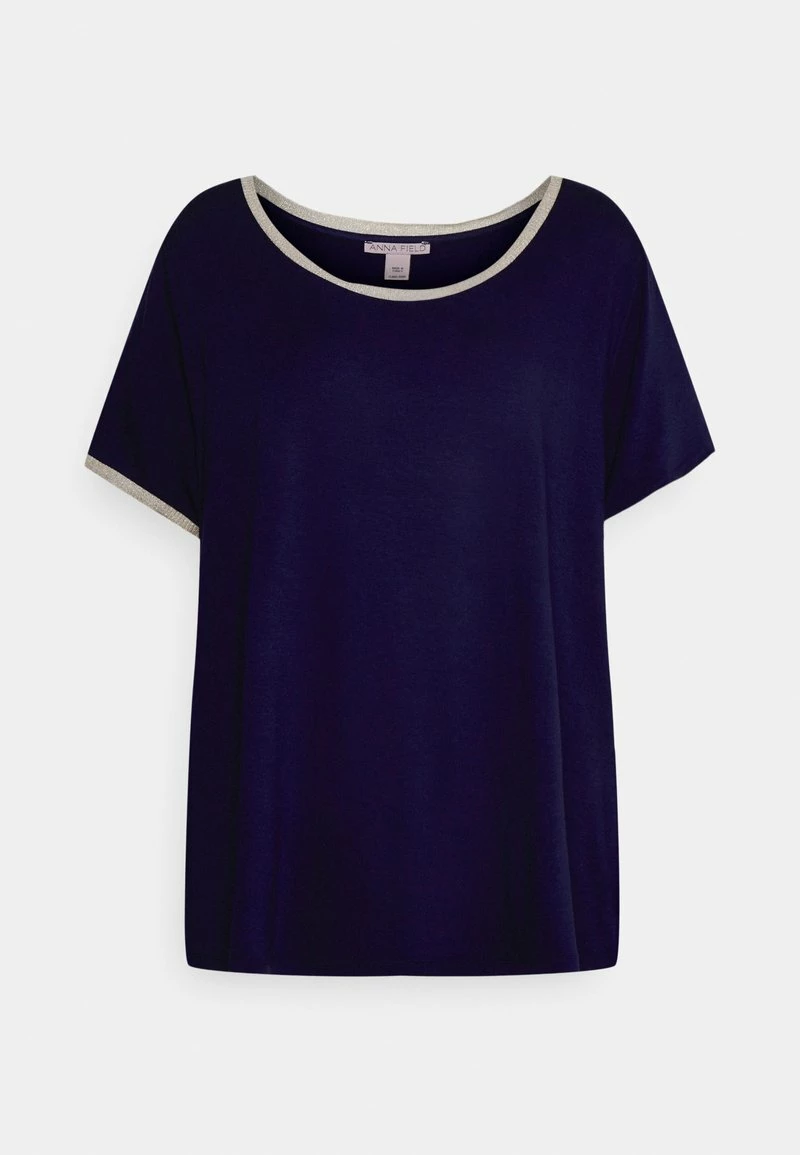 Anna Field Camiseta Básica - Dark Blue, Mujer 10 Anna Field Camiseta Básica - Dark Blue, Mujer - Imagen 8