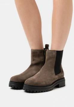 Anna Field LEATHER - Botines Con Plataforma - Taupe, Mujer