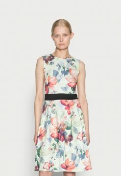 Anna Field Vestido Informal - Light Green/multi-coloured/pink, Mujer