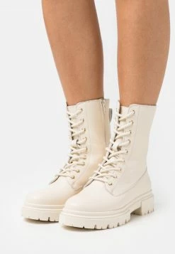 Anna Field Botines Con Plataforma - Offwhite, Mujer