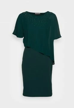 Anna Field Occasion Mini Bodycon Dress With Mesh Short Sleeves - Vestido De Cóctel - Dark Green, Mujer -ANNA FIELD Ventas 73924e162ba14f78b34eed9acbbd7577