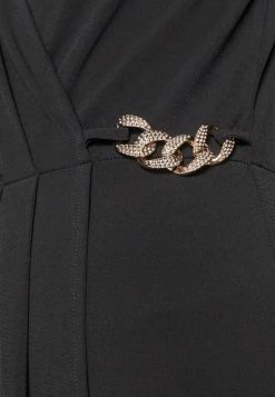 Anna Field LONG SLEEVES RING BUCKLE DRESS - Vestido De Tubo - Black, Mujer -ANNA FIELD Ventas 745d48b258e04f1e9b06ab432ba21e47