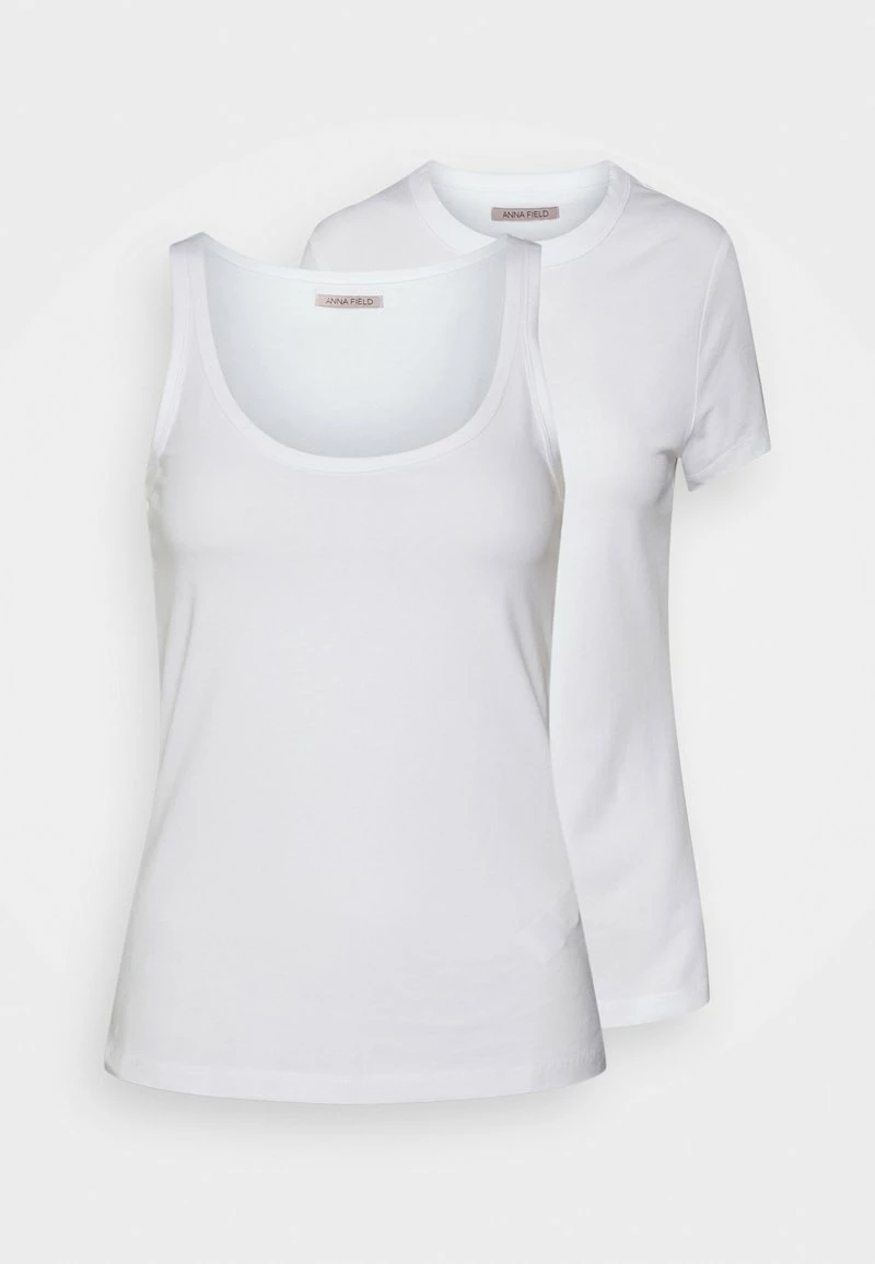Anna Field 2 PACK - Top - White, Mujer 3 Anna Field 2 PACK - Top - White, Mujer