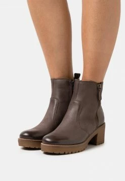 Anna Field LEATHER - Botines Con Plataforma - Dark Brown, Mujer