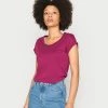 Anna Field Camiseta Básica - Dark Red, Mujer -ANNA FIELD Ventas 7819e2edce054e749710dfe5a91ebd1b