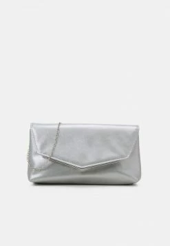 Anna Field Clutch - Silver, Mujer