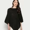 Anna Field Poncho - Black, Mujer