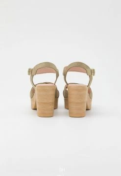 Anna Field LEATHER - Sandalias De Tacón - Khaki, Mujer -ANNA FIELD Ventas 7bc22ee58d7341a080a848b6c0a192f5