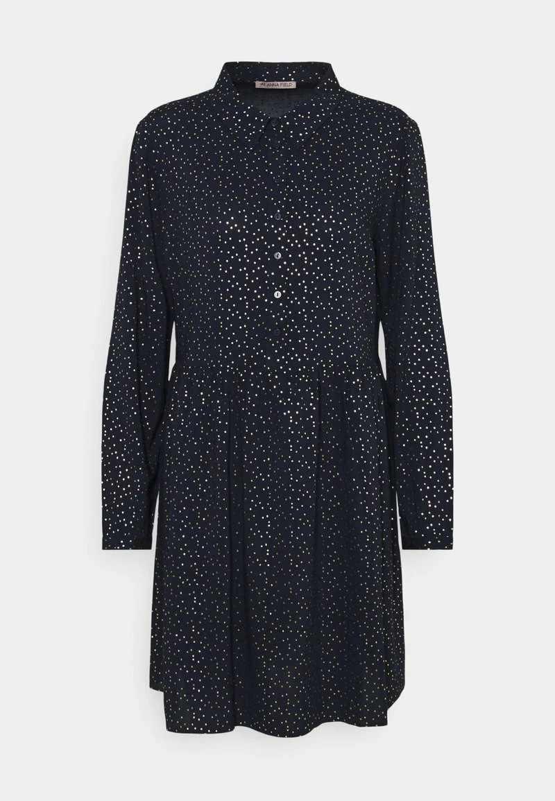 Anna Field Vestido Camisero - Blue/gold, Mujer 3 Anna Field Vestido Camisero - Blue/gold, Mujer