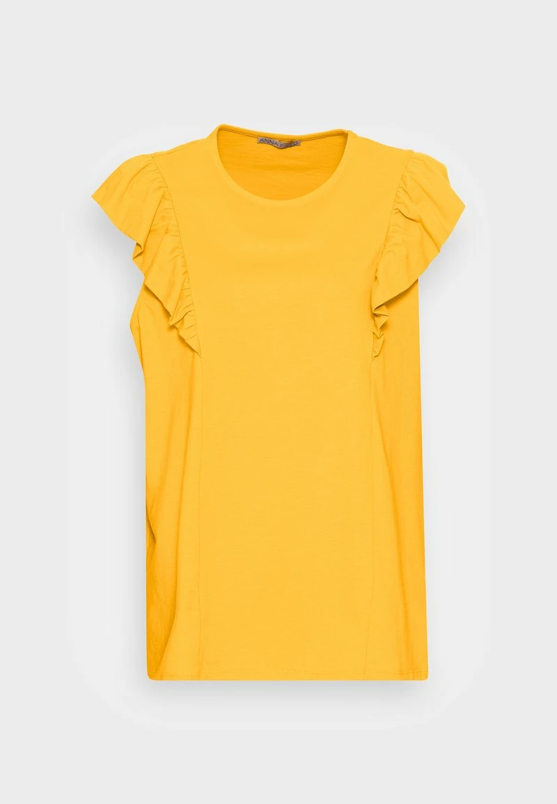 Anna Field Camiseta Básica - Dark Yellow, Mujer 6 Anna Field Camiseta Básica - Dark Yellow, Mujer - Imagen 4