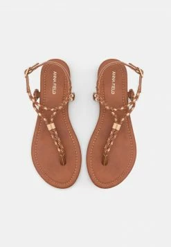 Anna Field Sandalias De Dedo - Cognac/gold, Mujer -ANNA FIELD Ventas 7c596d3d4dd6464c819a2b72b8deb71f