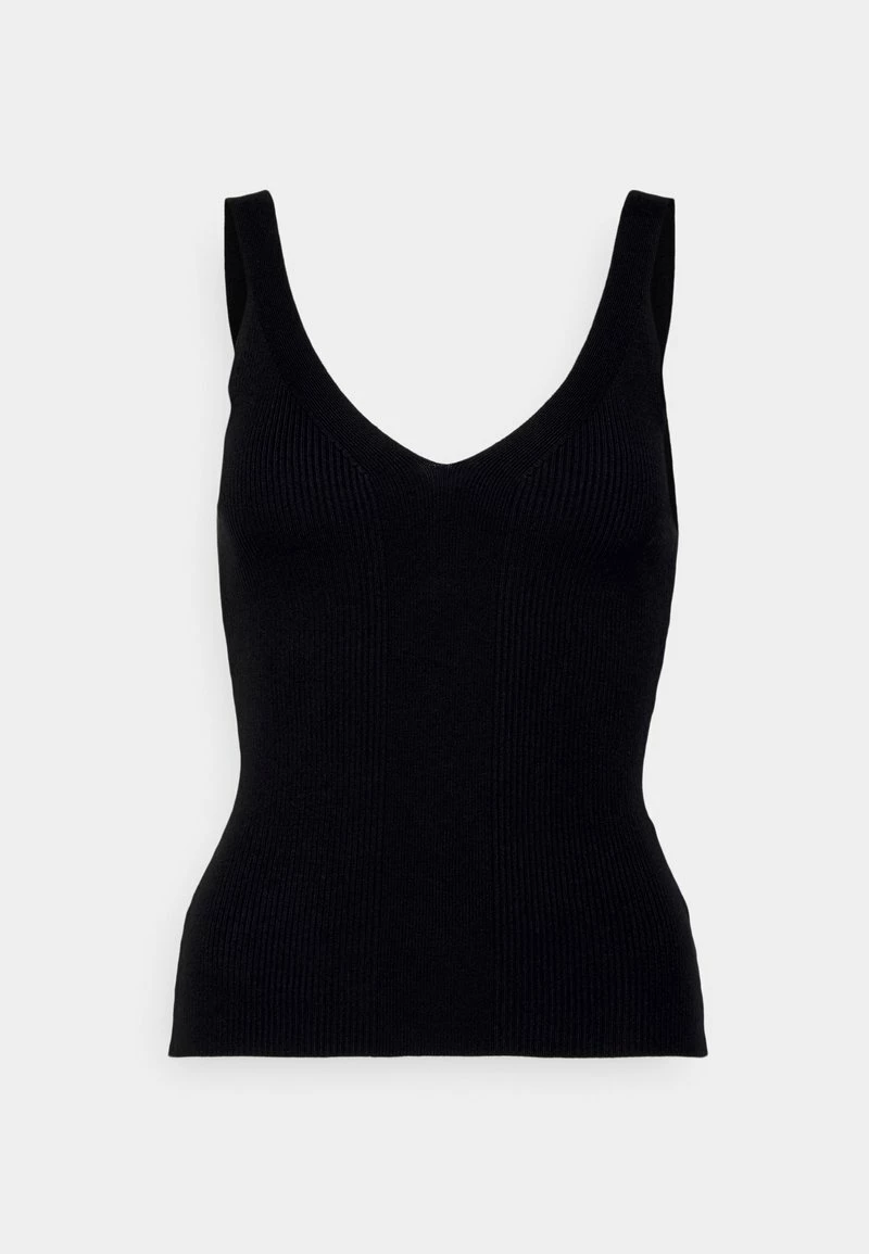 Anna Field V NECK PANEL TOP - Top - Black, Mujer 3 Anna Field V NECK PANEL TOP - Top - Black, Mujer