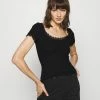 Anna Field Camiseta Básica - Black, Mujer -ANNA FIELD Ventas 7e512e80c3da41f4bed00b86c7187879