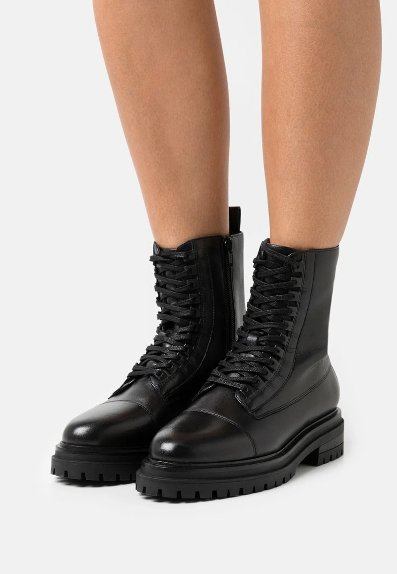 Anna Field Botines Con Cordones - Black, Mujer 3 Anna Field Botines Con Cordones - Black, Mujer