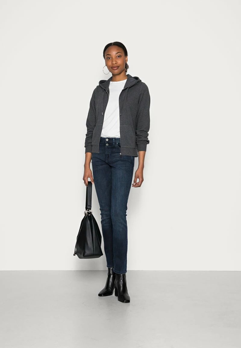 Anna Field SLIM FIT SWEAT JACKET - Sudadera Con Cremallera - Mottled Dark Grey, Mujer 4 Anna Field SLIM FIT SWEAT JACKET - Sudadera Con Cremallera - Mottled Dark Grey, Mujer - Imagen 2