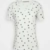 Anna Field Camiseta Estampada - White/black, Mujer