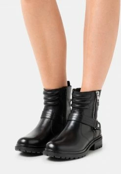 Anna Field LEATHER - Botines Camperos - Black, Mujer