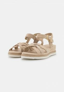 Anna Field LEATHER - Sandalias De Cuña - Beige, Mujer -ANNA FIELD Ventas 8297b92a5b25491a8d627a8800e3ab2b