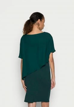 Anna Field Occasion Mini Bodycon Dress With Mesh Short Sleeves - Vestido De Cóctel - Dark Green, Mujer -ANNA FIELD Ventas 82f185f00bb94fb19f3a53e438081545