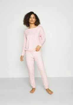 Anna Field MINI HEART PJ SET - Pijama - Pink, Mujer