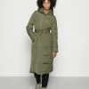 Anna Field LONG COAT WITH HOOD - Abrigo De Invierno - Khaki, Mujer -ANNA FIELD Ventas 86e4194cde434ff783ba5fc4350adc96