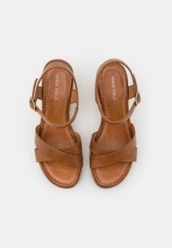 Anna Field LEATHER - Sandalias De Tacón - Cognac, Mujer -ANNA FIELD Ventas 8b26f1dc58dd45cc9b7ad8436c550397
