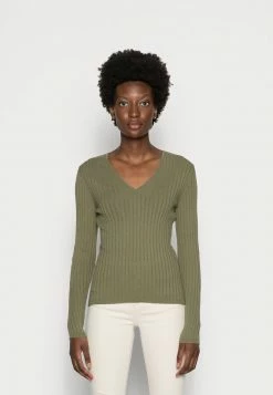 Anna Field Jersey De Punto - Khaki, Mujer