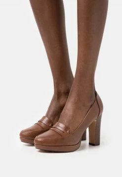 Anna Field Zapatos De Plataforma - Cognac, Mujer