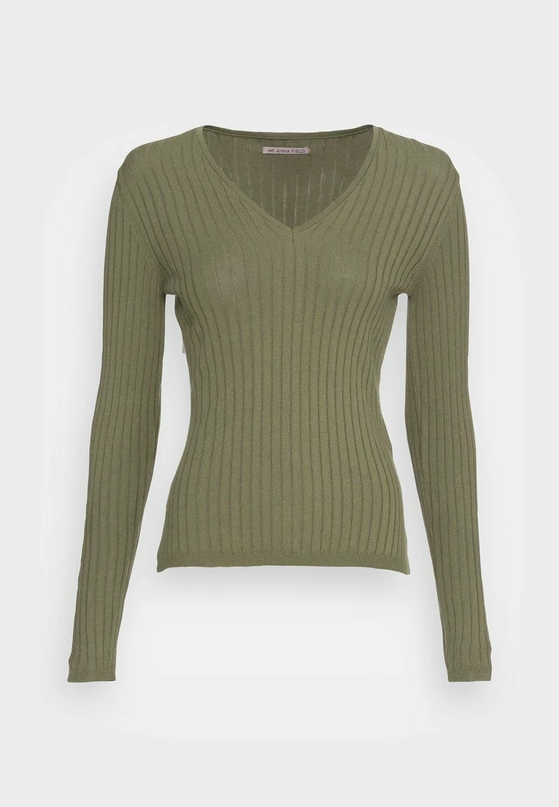 Anna Field Jersey De Punto - Khaki, Mujer 6 Anna Field Jersey De Punto - Khaki, Mujer - Imagen 4