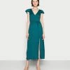 Anna Field WRAP MIDI DRESS - Vestido Informal - Teal, Mujer