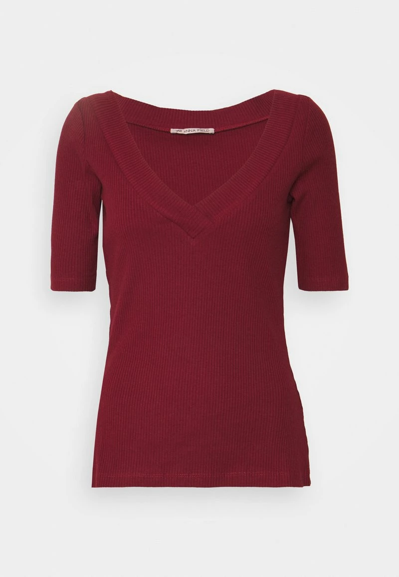 Anna Field Camiseta Estampada - Dark Red, Mujer 3 Anna Field Camiseta Estampada - Dark Red, Mujer