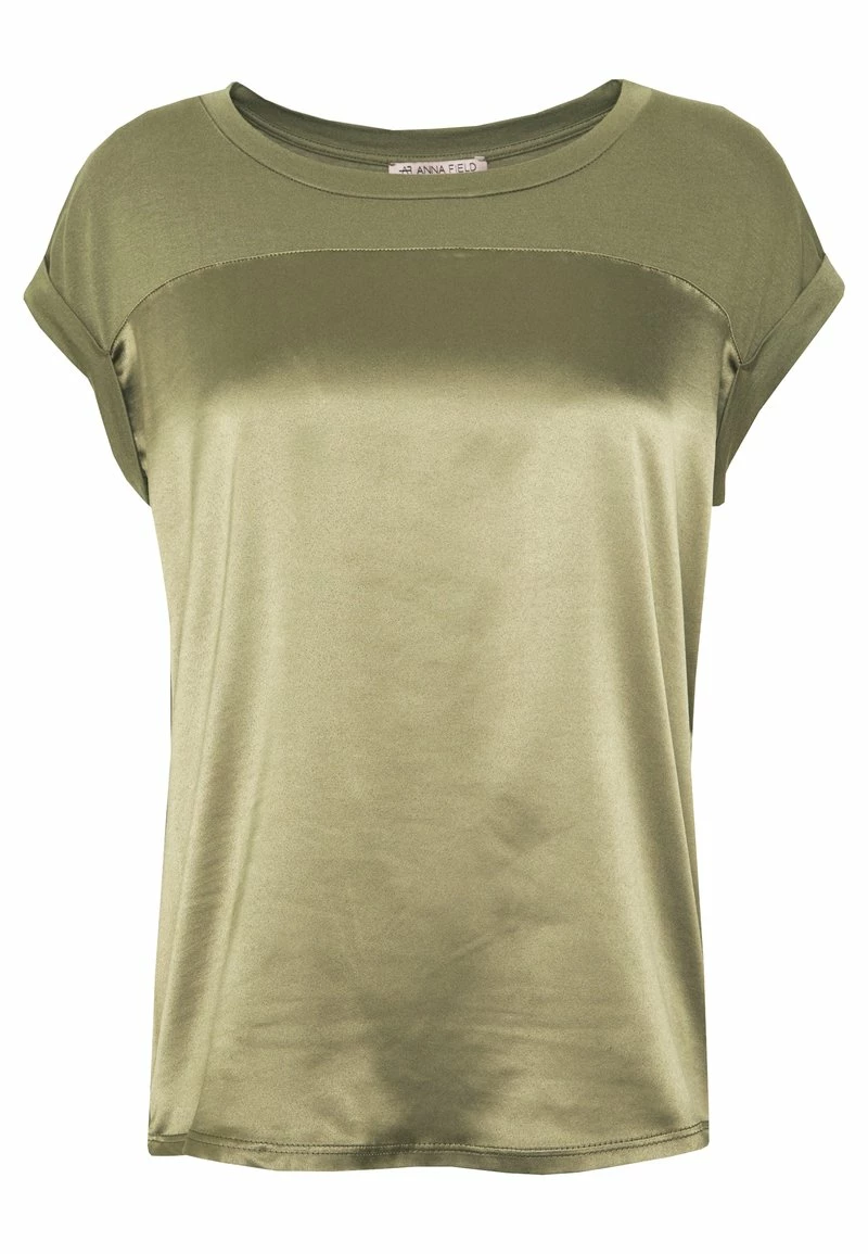 Anna Field Camiseta Básica - Martini Olive, Mujer 7 Anna Field Camiseta Básica - Martini Olive, Mujer - Imagen 5