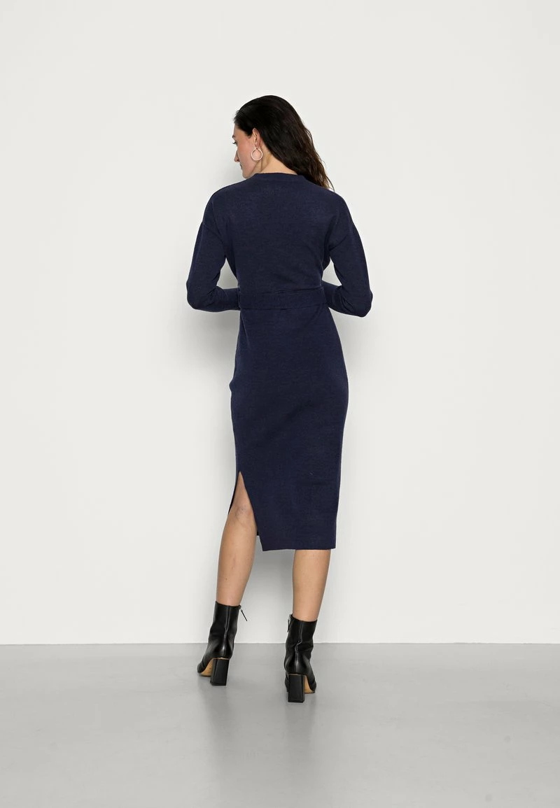Anna Field WRAP OVER MIDI DRESS - Vestido De Punto - Dark Blue, Mujer 5 Anna Field WRAP OVER MIDI DRESS - Vestido De Punto - Dark Blue, Mujer - Imagen 3