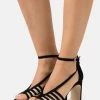 Anna Field LEATHER - Sandalias De Tacón - Black, Mujer